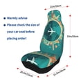 thumbnail image 4 of Pofeuu Around The Planet Print Automotive Car Seat Covers Flat Cloth Full Set Seat Covers,Car Seat Covers front seats for Cars Trucks and SUVs(Two packs), 4 of 7