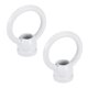 thumbnail image 1 of Paquete de 2 Tuercas Oculares M10, Carga Máxima de 15kg, Anillo Métrico en Forma de Bucle Femenino de 36x43mm [Blanco], 1 of 6