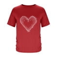 thumbnail image 2 of Purcolt Valentine's Day T Shirts for Men Crew Neck Short Sleeve Shirts Casual Loose Graphic Tees Y2k Vintage Summer Tops, 2 of 5