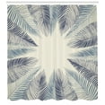 thumbnail image 3 of Ambesonne Palm Leaf Shower Curtain, Leaf Grunge, 69"Wx75"L, Slate Blue Dark Blue, 3 of 3