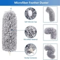 thumbnail image 4 of Dsseng Dusters for Cleaning High Ceiling Fan   Microfiber Feather Duster with 30‘‘ to 100‘‘ Telescoping Extension Pole  Long Extendable Duster for Home Car Furniture Cobweb, 4 of 7