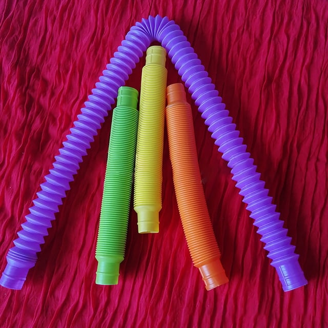 Tubo corrugado de plástico Pop Tubes Fidget Toys Stress Relief Sensory Toys Random JShteea libre de BPA