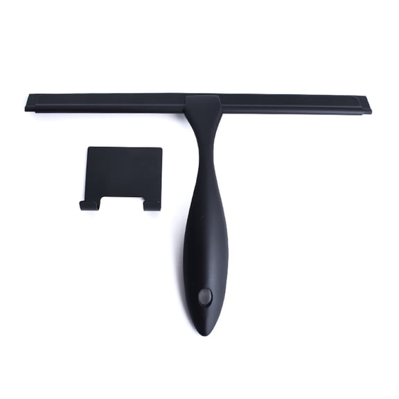 AOOOWER Shower Squeegee Stainless Steel Matte Black Squeegee for Bathroom Car for Window