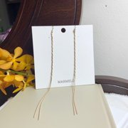 Twisted Long Drop earrings