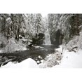 thumbnail image 1 of Posterazzi DPI1875878 A Waterfall In to A River In Winter Poster Print, 18 x 12, 1 of 1