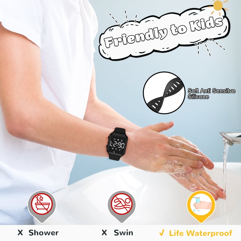 Bomieux Kids Digital Sport Watch with Pedometer and Vibration Alarm photo 5
