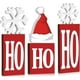 thumbnail image 1 of 6 Pieces Christmas Ho Ho Ho Decoration Wood Table Centerpieces Sign Freestanding, 1 of 5