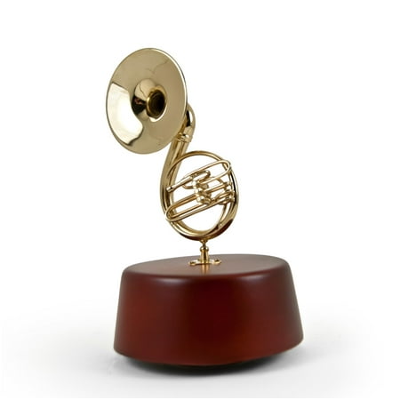 Amazing 18 Note Miniature Sousaphone (Tuba) With Rotating Musical Base - Under the Sea (The Little Mermaid)