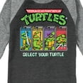 thumbnail image 3 of Teenage Muntant Ninja Turtles - Select Your Turtle Video Game - Toddler And Youth Raglan Graphic T-Shirt, 3 of 6