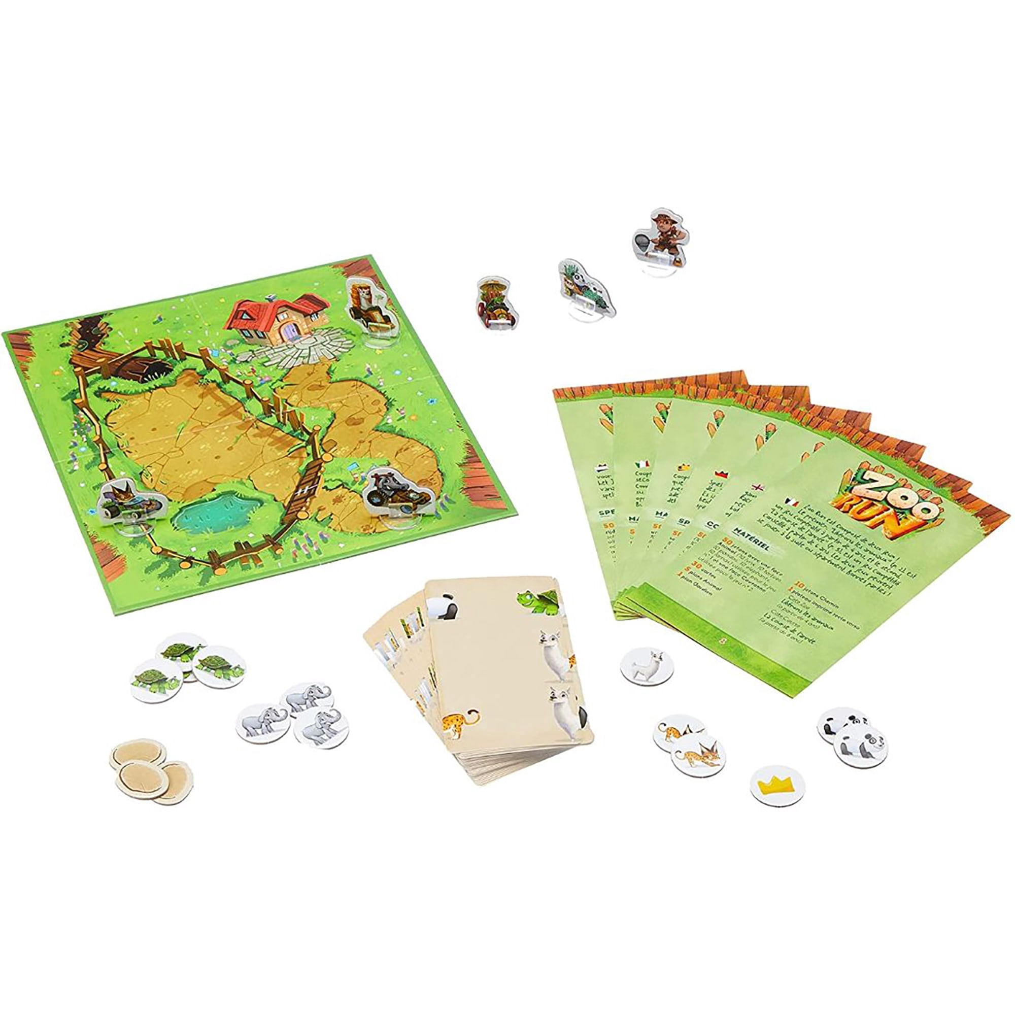 Zoo Run - LOKI Childrens Card Placement Game, Ages 4+, 1-5 Players, 10 Min