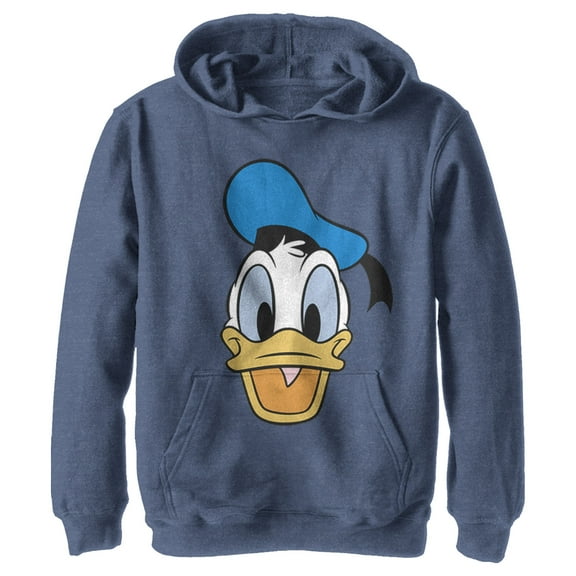 Boy's Mickey & Friends Large Donald Duck  Pull Over Hoodie