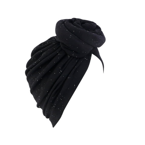 MSJUHEG Head Scarves for Chemo,Turbans for Women,Hair Scarf,Chemo Headwear for Women,Head Wraps for Women,Head Scarf Hat Cap Turban Wrap Hats Headwear Black One Size
