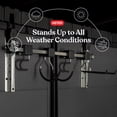 thumbnail image 3 of Multi-Hanger Storage Rack with Hooks for Shed, Black, 3 of 12