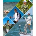 thumbnail image 6 of WELIGU Men's UPF 50+ Sun Protection Hoodie Shirt Long Sleeve SPF Fishing Outdoor UV Hiking Lightweight Shirts Guoqi-White-L, 6 of 6