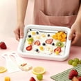 thumbnail image 6 of Rolled Ice Cream Maker with 2 Scrapers Stainless Steel rolled ice cream tra for Frozen Yogurt/Slushie Birthday Gift Homemade DIY for Fun Parent-Child Activities Families White, 6 of 6