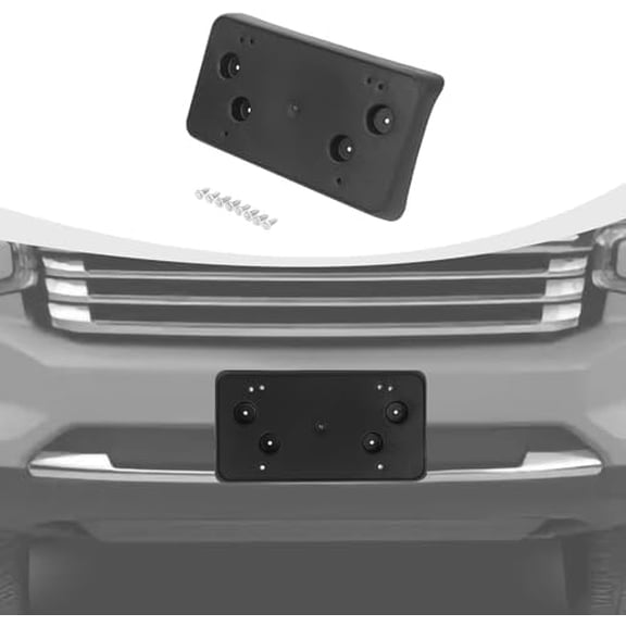 Front License Plate Bracket Holder Mount Frame Compatible with Chevy Suburban Tahoe 2020-2024
