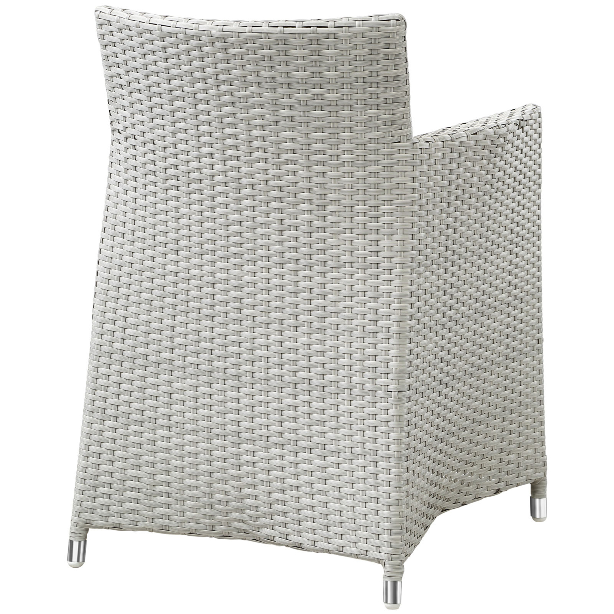 Gray White Junction Armchair Outdoor Patio Wicker Set of 2 - image 4 of 4