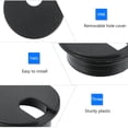 thumbnail image 3 of CUITING 12PCS Cable Wire Grommet Round Computer Desk Hole Cover 35mm Cord Organizer, 3 of 6