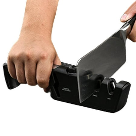 

Peitten 3-Stage Knives Sharpener Kitchen Knives Sharpener Quickly Sharpen Heavy Duty Knives Accessories Adjustable Drag-Type Sharpener To Restore Non-Serrated Blades Quickly clever