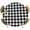 Black, variant on Round Table Cover 36-44 Inch Red White Plaid Waterproof Reusable Table Cloth Round Fitted Vinyl Tablecloth with Elastic Edged for Parties Outdoors, Modern Farmhouse Buffalo Check Gingham