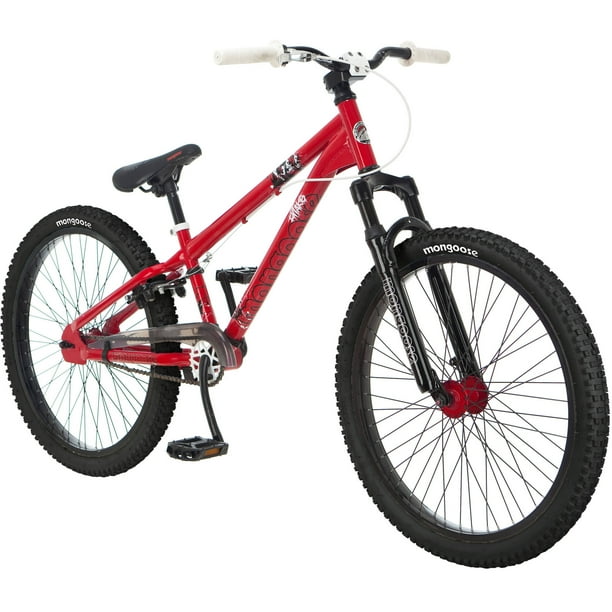 Mongoose PT26 Dirt Jump Bicycle, Pump Track, Single Speed, 26 Wheels