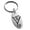 Silver, variant on Stainless Steel Reiki Dumo Tibetan Master Engraved Small Oval Charm Keychain Keyring