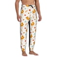 thumbnail image 4 of Kdxio Squirrel Maple Leaves And Nuts Pattern Joggers,Sweatpants for Men with Pockets-Large, 4 of 5