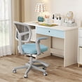 thumbnail image 4 of Costway Kids Desk Chair Children Study Chair with Adjustable Height, Armrest & Footrest Blue, 4 of 10