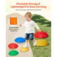 thumbnail image 6 of VEVOR Turtle Balance Stepping Stones,6 PCS, Up to 220 lbs Kids Turtle Jumping Stones Steps Stones, Toddler Obstacle Course Coordination Game Toys Indoor or Outdoor Play for Children Aged 3 4 5 6 7 8+, 6 of 9