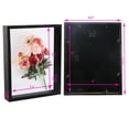 thumbnail image 4 of 8x10 Shadow Box Picture Frame  Black Memory Display Case Wooden 1 Pack, 4 of 9