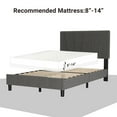 thumbnail image 5 of Bed Frame with Storage Drawers,Adjustable Linen Upholstered Headboard Platform Bed Frame, No Box Spring Needed,Wood Slats Support, Noise-Free, Easy Assembly Twin/Full/Queen/King Size, 5 of 9