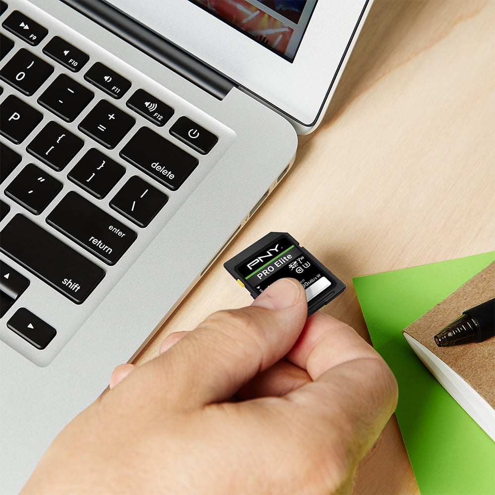 PNY 1TB PRO Elite Class 10 U3 V30 SDXC Flash Memory Card - 100MB/s,  4K UHD, Full HD, UHS-I, Full Size SD