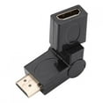 thumbnail image 3 of Fugacal Fosa 360 Degree Adjustable Rotation Mini Male To Female Swivel Adapter Converter, Swivels And Rotates For Easy Access To Ports And To Protect Cable(Black), 3 of 8