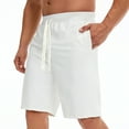 Fayshow0 Shorts with Zipper Pockets Men Breathable Stretch Waist Band