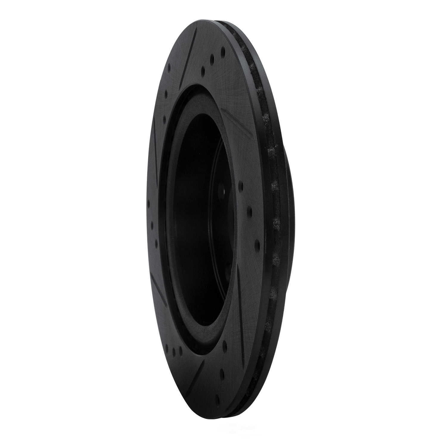 Dynamic Friction Company 633-67111R DFC Brake Rotor - Drilled And Slotted - Black