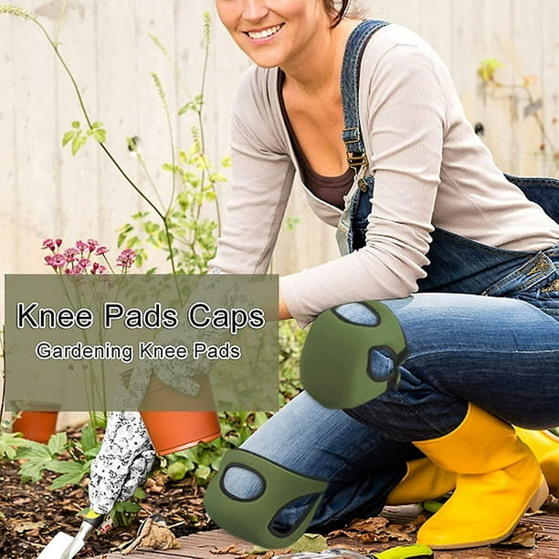 1 Pair Ultra Soft Adjustable Eva Foam Gardening Knee Pads For