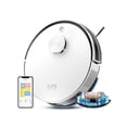 thumbnail image 1 of ILIFE Robot Aspirador, Navegación Láser Inteligente y Mapeo de Múltiples Suelos,5000Pa,150 min,Compatible con 2.4GHz WiFi/Alexa/Google, Ideal para Pelo de Mascota,Suelo Duro y Alfombra de Pelo (A30), 1 of 5