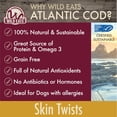 thumbnail image 4 of Wild Eats Cod Skin Twists 2 oz. - Dog Treats, Dog Chews and Dog Snacks (Single Ingredient, Sustainably Sourced, North Atlantic Cod Dog Treats and Cat Treats) Perfect for Dog Training Treats, 4 of 8