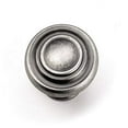 thumbnail image 2 of Laurey 51806 Cabinet Hardware 1-3/8-Inch Nantucket Knob, Antique Pewter, Ant, Ant. Pewter, 2 of 2