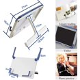 thumbnail image 3 of Portable Léger Rack de Lecture Fichier Rack Rack de Musique de Bureau Pliable (Blanc), 3 of 5