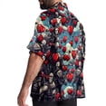 thumbnail image 3 of Love Men's Short Sleeve Button Down Spread Collar Beach Shirts, 3 of 6