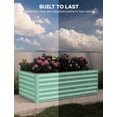 thumbnail image 3 of EastVita 8x4x2ft Galvanized Raised Garden Bed,Deep Root Planter Box for Vegetables,Flowers,Herbs-Large Metal Raised Garden Bed Kit Outdoor,Green, 3 of 5