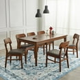 thumbnail image 2 of Ultrug Vintage Floral Print Rugs Soft Boho Carpet Retro Distressed Area Rug for Living Room Bedroom Home Decor,6'x9',Blue, 2 of 7