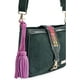 thumbnail image 2 of Bolsa Crossbody Eva AngeLozano Color Verde de Piel Vacuna Gamuza con Pulsera Tejida, 2 of 4