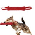 thumbnail image 3 of Jouet de Dentition Interactif en Coton pour Animaux de Compagnie Couleur Unie Durable Remplacement Double Poignée Rouge, 3 of 8