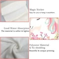 thumbnail image 4 of Hanging Towels 2 Pcs, Dish Towels White Unicorn with Mane and Horn Absorbent Hand Towels with Hanging Loop Washcloth for Bathroom Kitchen, 4 of 6