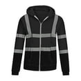 thumbnail image 4 of Awdenio Hoodies Men Casual Fashion With Pocket Zipper Long Sleeve Tops Hooded Sweatshirt BK/L4, 4 of 5