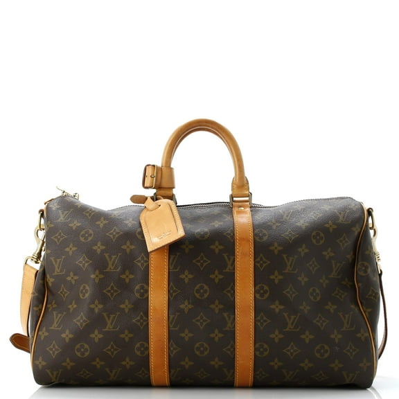Pre-Owned Keepall Bandouliere Bag Monogram Canvas 45 By Rebag