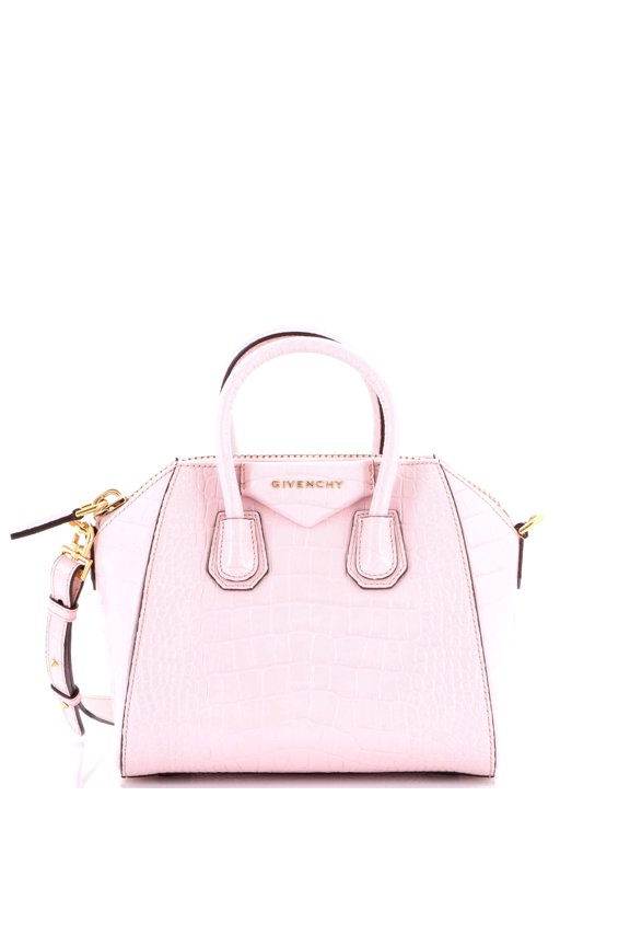 Pre-Owned Antigona Bag Crocodile Embossed Leather Mini By Rebag
