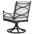 thumbnail image 2 of Tommy Pavlova 18"H Swivel Rocker Patio Dining Chair in Graphite/Plain Cushion, 2 of 4